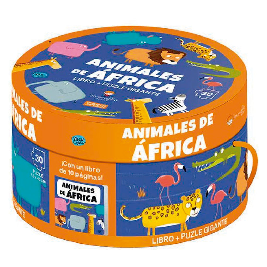 Libro y Puzzle Los Animales De África