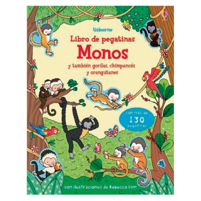 Monos Libro De Pegatinas