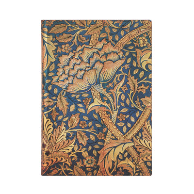 Libreta William Morris Tapa Flexible Con Lineas, Midi