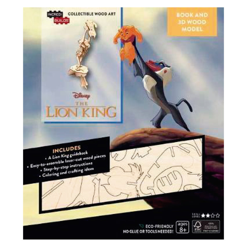 Disney'S The Lion King Libro y Modelo Armable En Madera