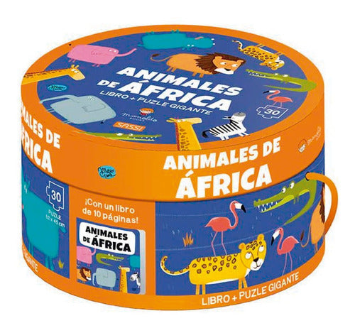 Libro y Puzzle Los Animales De África