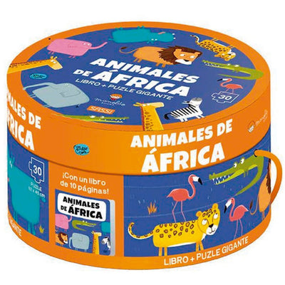 Libro y Puzzle Los Animales De África