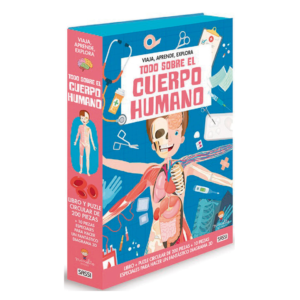 Libro y Puzzle Todo Sobre El Cuerpo Humano