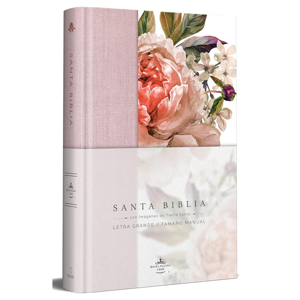 Santa Biblia Rvr 1960. Clr Rosada Con Flores