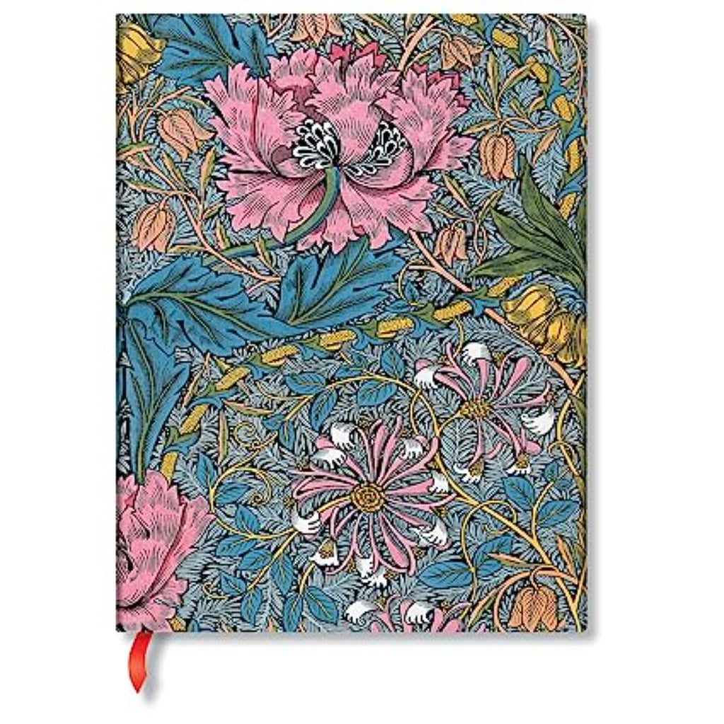 Libreta William Morris Madreselva Rosa T. Dura Con Lineas, Ultra