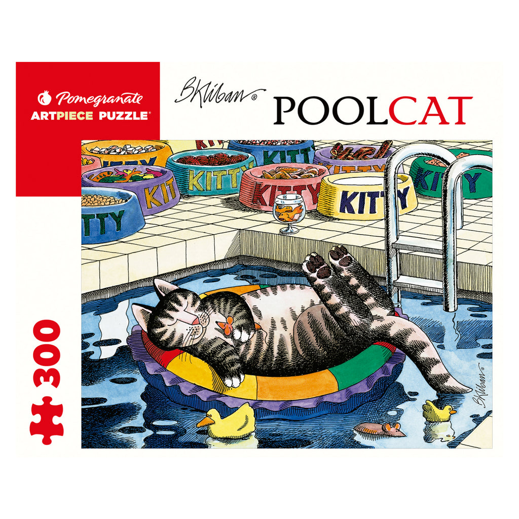 Rompecabeza B. Kliban: Poolcat - 300 Piezas