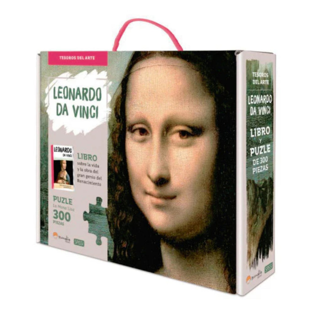 Libro y Puzzle Leonardo Da Vinci - La Monna Lisa