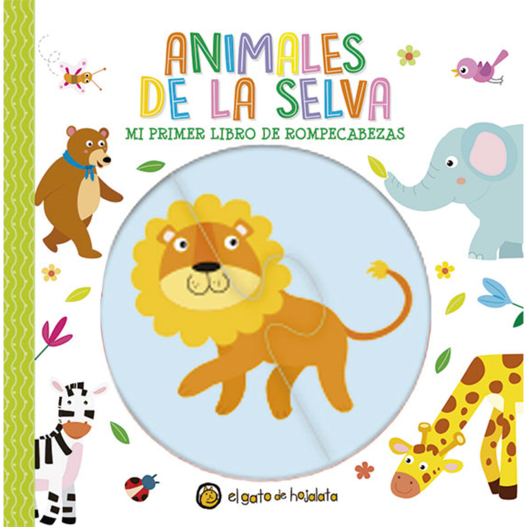 Animales De La Selva - Mi Primer Libro De Rompecabeza