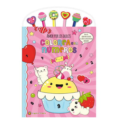Colorea Con Numeros: Amor Por Los Dulces