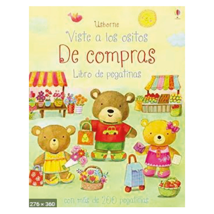 De Compras - Viste A Los Ositos ( Libro De Pegatrinas )