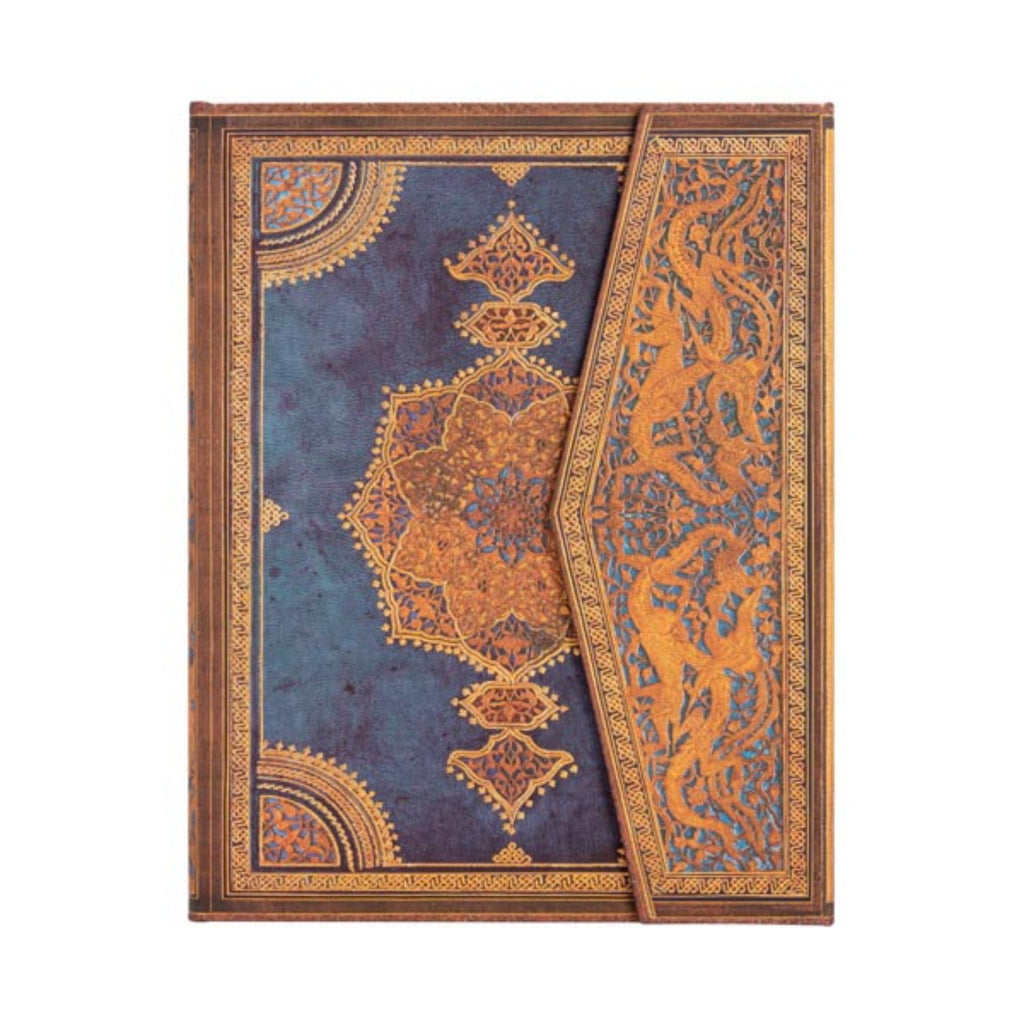 Libreta Safavid Binding Art, Safavid Indigo Ultra Tapa Dura Con Lineas