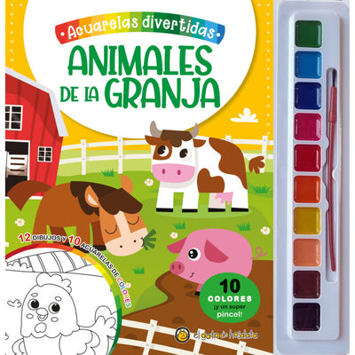 Acuarelas Divertidas: Animales De La Granja