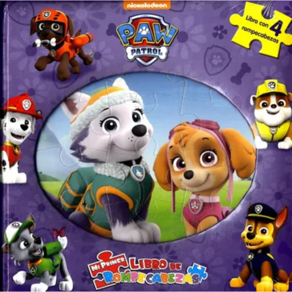 Nick Paw Patrol Niñas. Mi Primer Libro De Rompecabezas