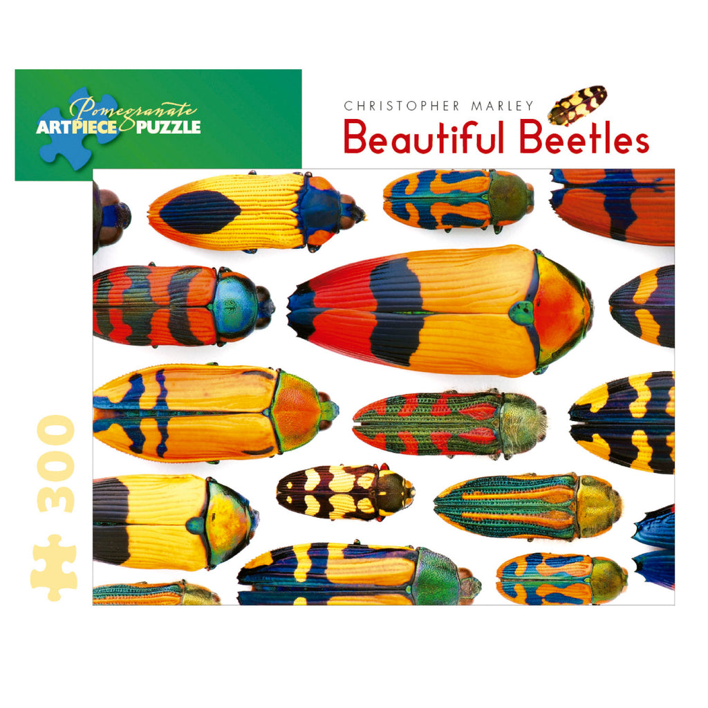 Rompecabeza Christopher Marley: Beautiful Beetles - 300 Piezas