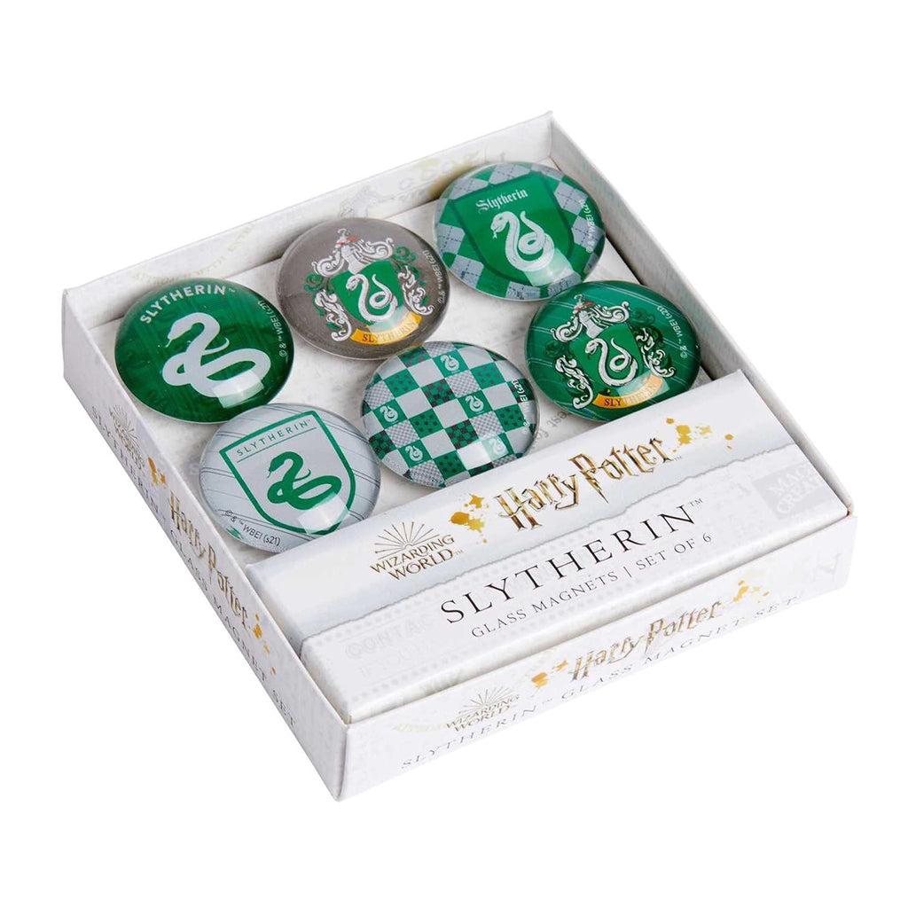 Harry Potter: Set Imanes de Cristal Diseño Slytherin (Set 6 Uds.)