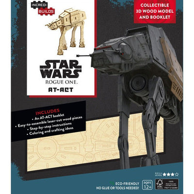 Star Wars Rogue One At Libro y Modelo Armable En Madera