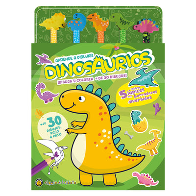 Lapices Y Borradores De Colores: Dinosaurios