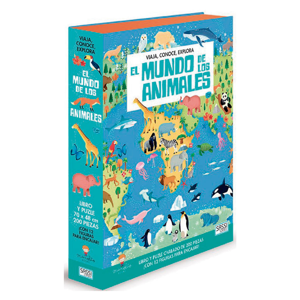 Libro y Puzzle El Mundo De Los Animales