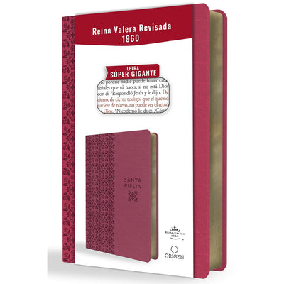 Biblia Rvr 60 Letra Super Gigante Fucsia