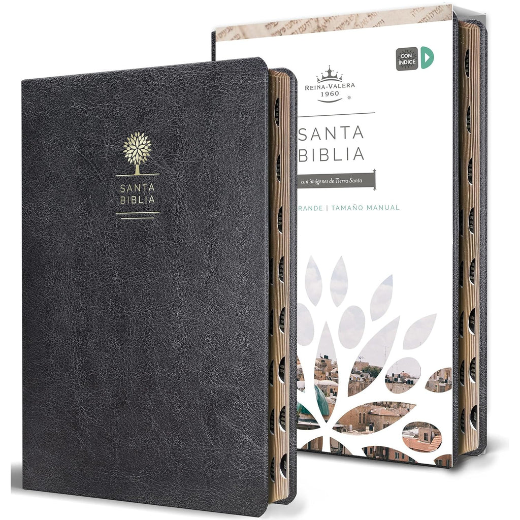 Santa Biblia Rvr 1960.Piel Negro Indice