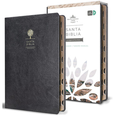Santa Biblia Rvr 1960.Piel Negro Indice