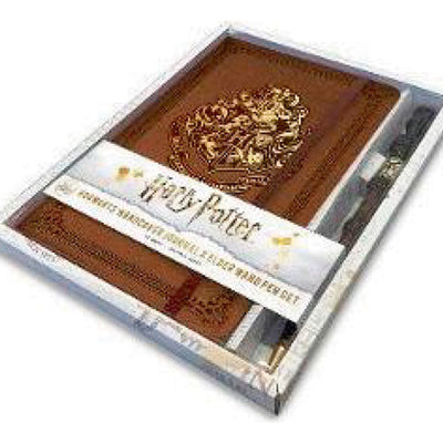 Harry Potter Set Bolígrafo Varita y Libreta Tapa Dura Hogwarts