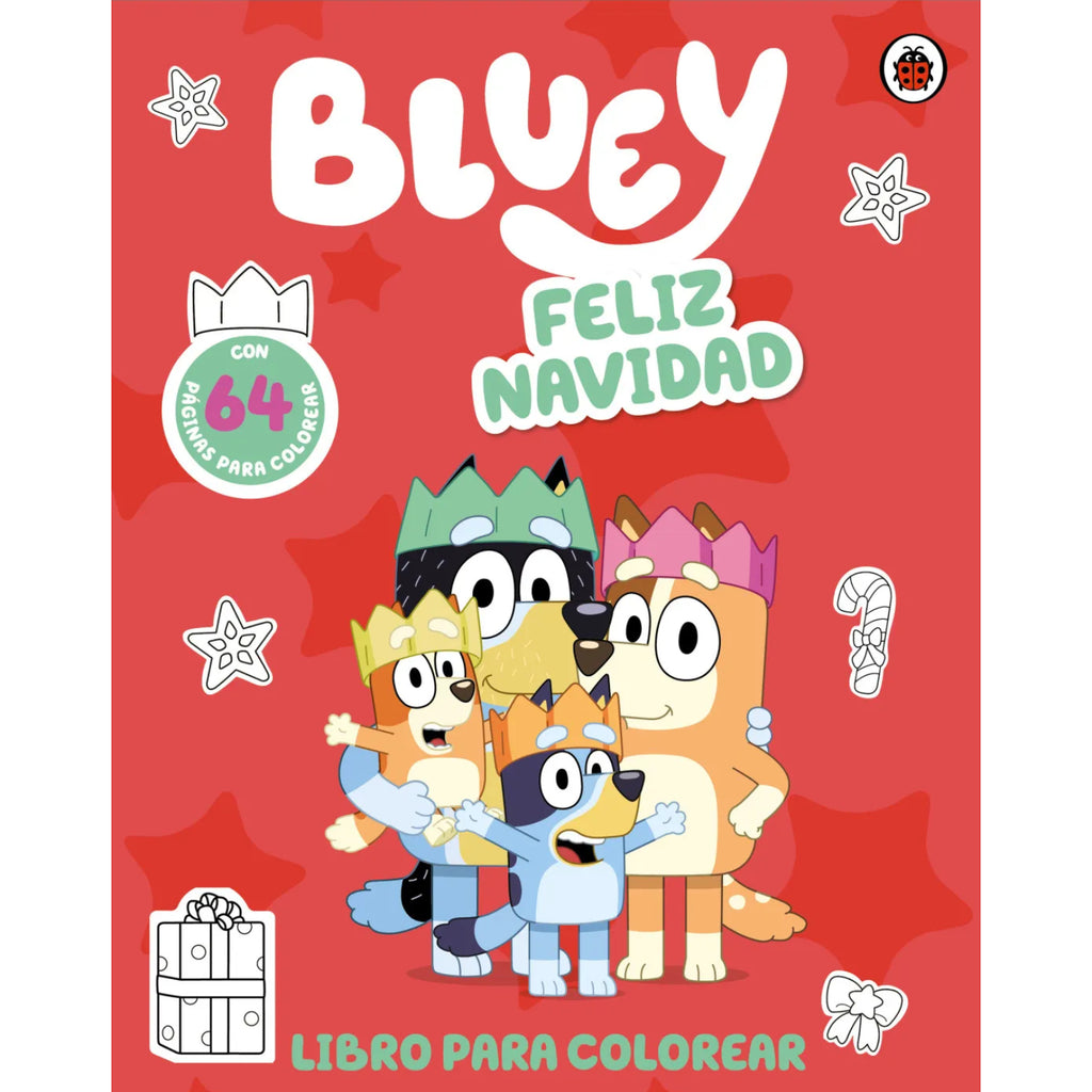 Bluey. Feliz Navidad. Libro Colorear