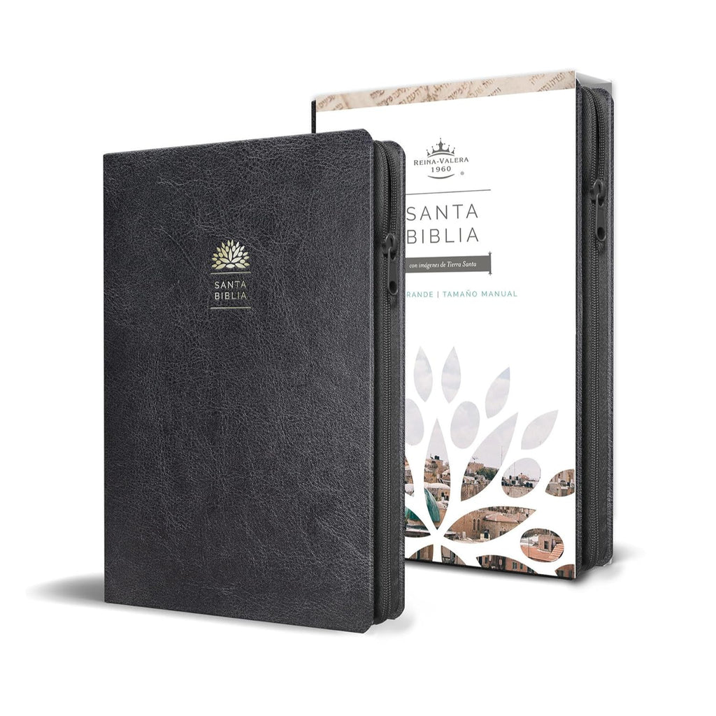 Santa Biblia Rvr 1960. Piel Negro Reina-