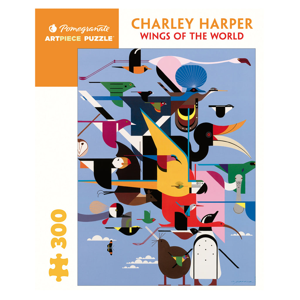Rompecabeza Charley Harper: Wings Of The World - 300 Piezas