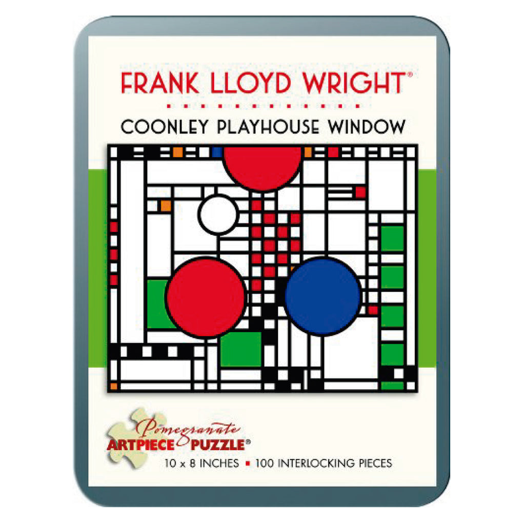 Rompecabeza Frank Lloyd Wright: Coonley Window Tim - 100 Piezas