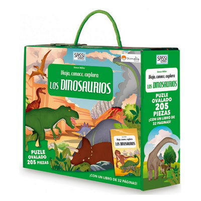 Libro y Puzzle Dinosaurios