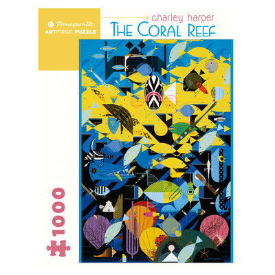 Rompecabeza Charley Harper: The Coral Reef - 1000 Piezas