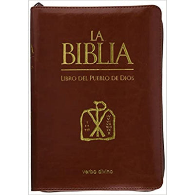 La Biblia. Libro del Pueblo de Dios- Edición Símil Piel con Cremallera)