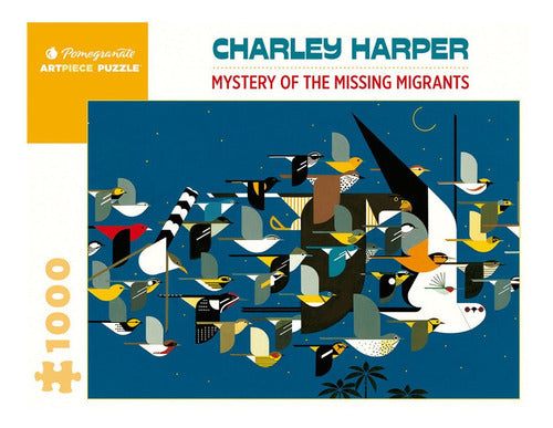 Rompecabeza Charley Harper: Mystery Of The Missing Migrants - 1000 Piezas