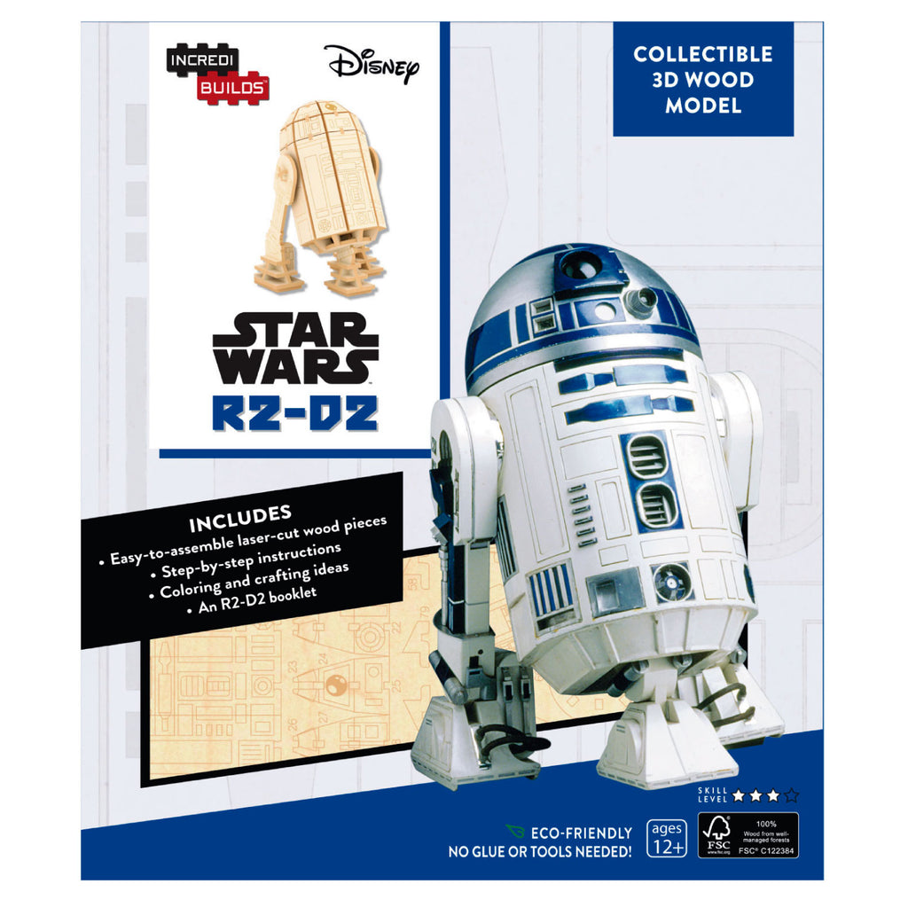 Star Wars: R2 - D2 - Libro y Modelo Armable En Madera