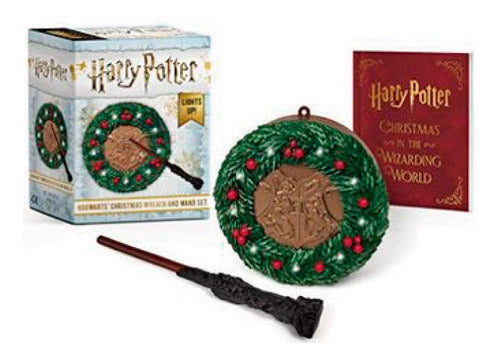 Figura Harry Potter Hogwarts Christmas Wreath And Wand