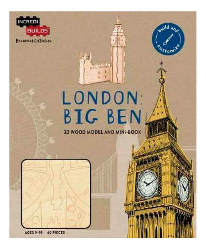 Londres Big Ben: Modelo Armable En Madera