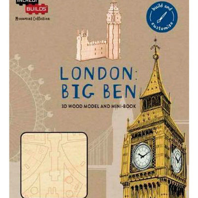 Londres Big Ben: Modelo Armable En Madera