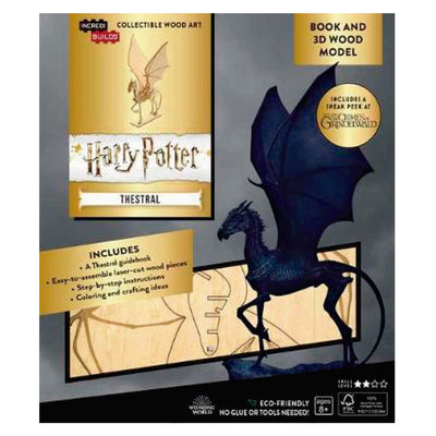 Harry Potter Thestral Libro y Modelo Armable En Madera