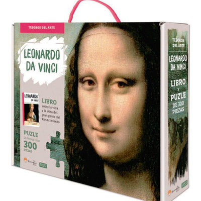 Libro y Puzzle Leonardo Da Vinci - La Monna Lisa