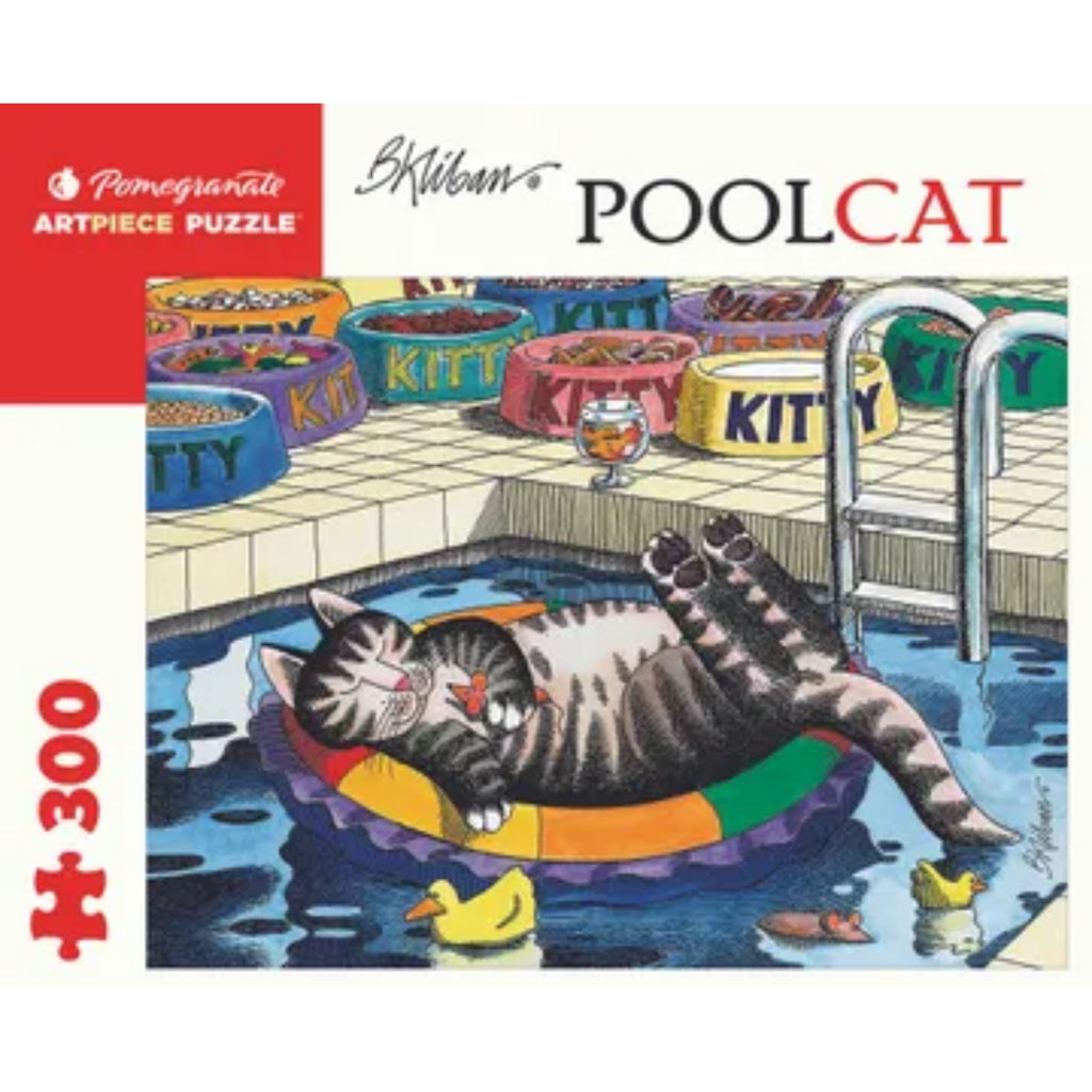 Rompecabeza B. Kliban: Poolcat - 300 Piezas