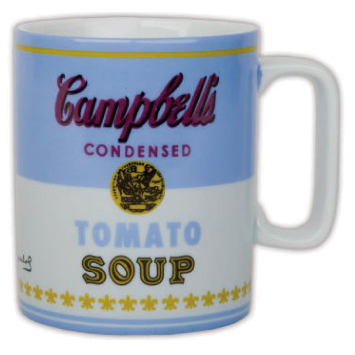 Tazon Mug Andy Warhol, Campbell Soup, Azul