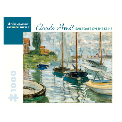 Rompecabeza Claude Monet: Sailboats On The Seine - 1000 Piezas