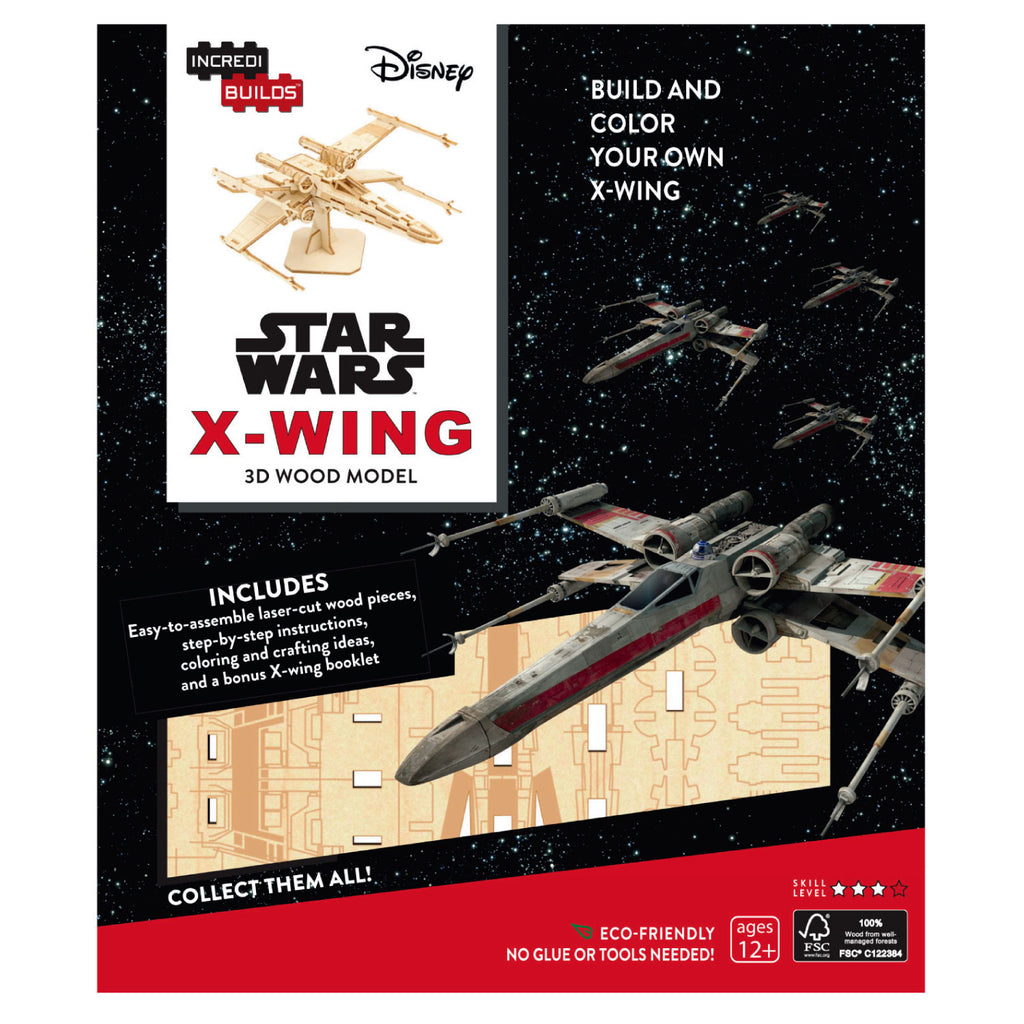 Star Wars: X - Wing - Libro y Modelo Armable En Madera