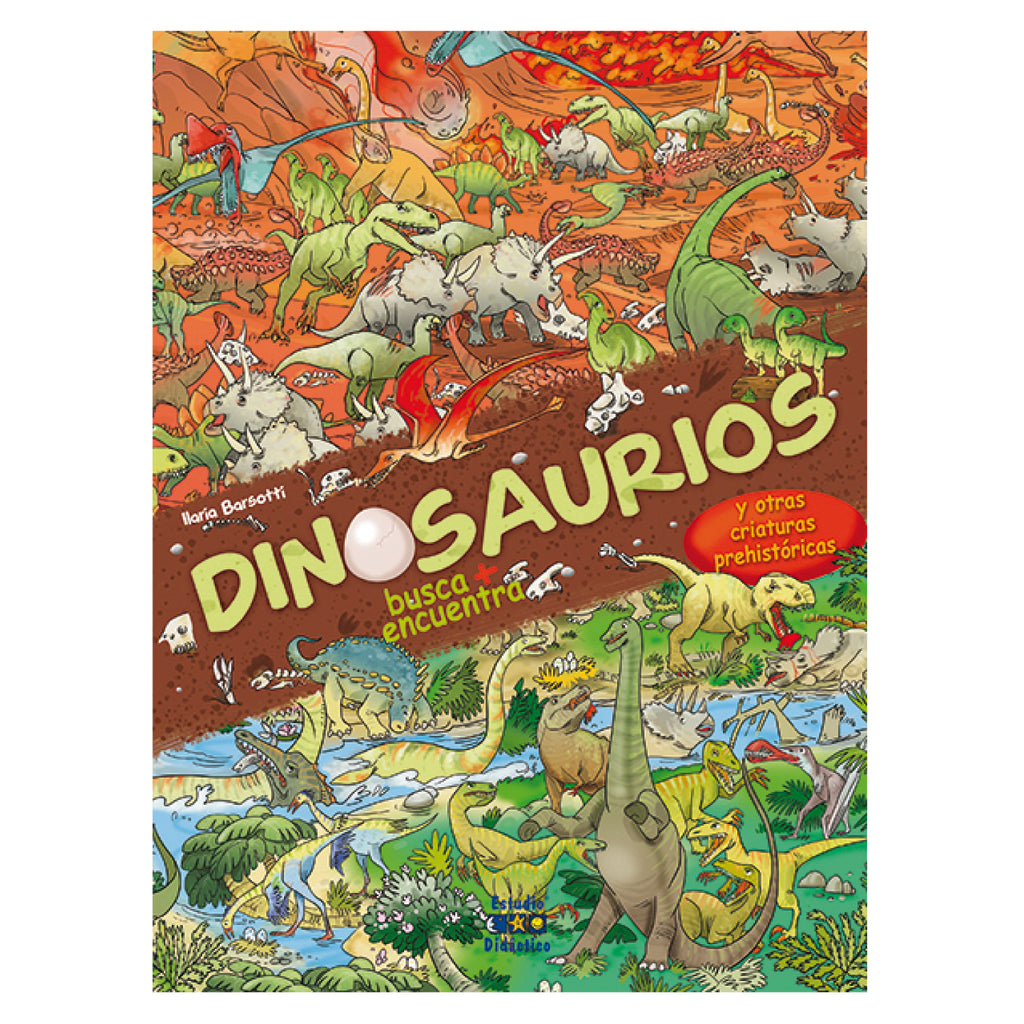 Dinosaurios. Busca, Encuentra y Colorea