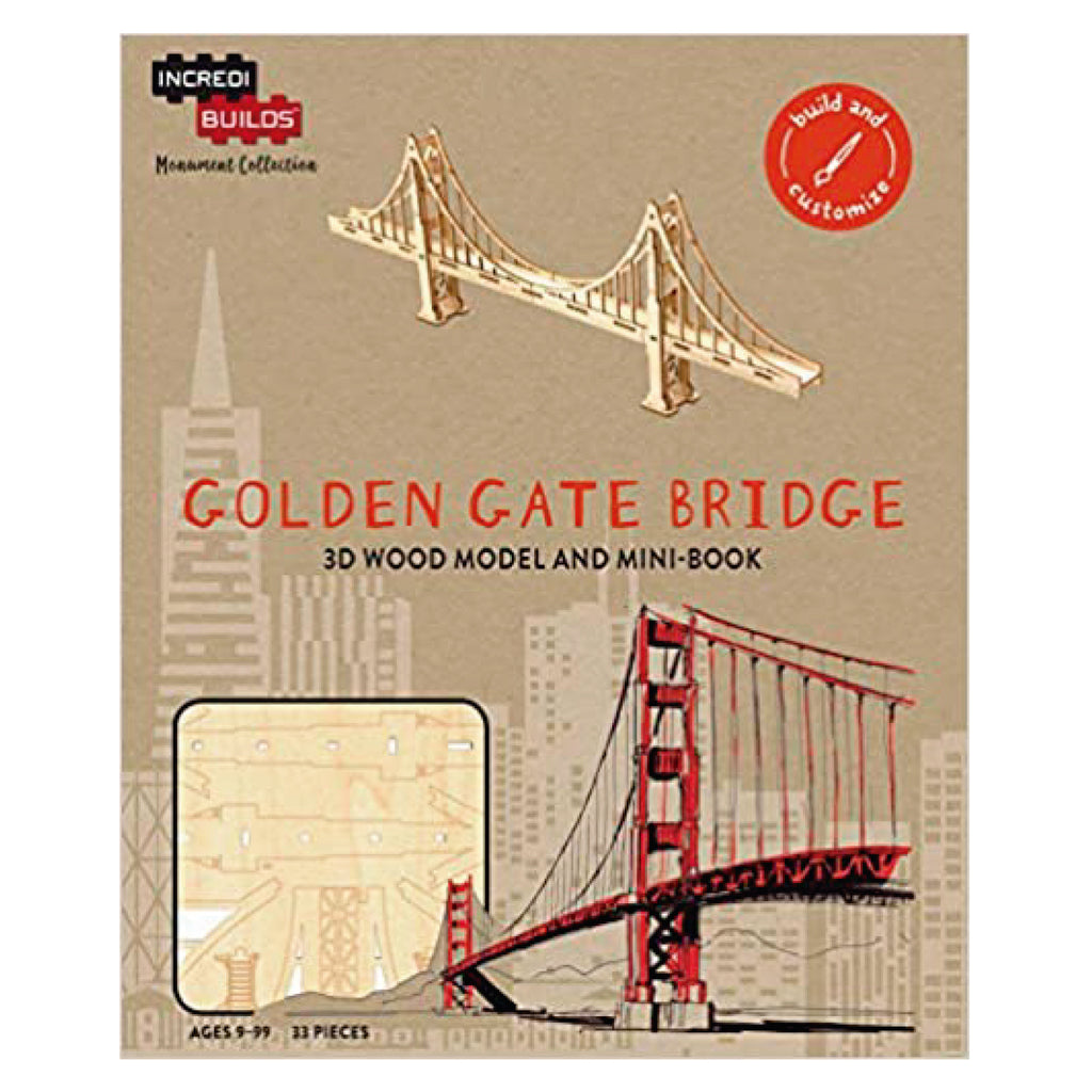 Golden Gate Bridge: Modelo Armable En Madera