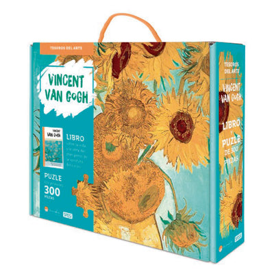 Libro y Puzzle Vicent Van Gogh Los Girasoles