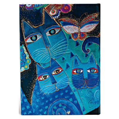Libreta Blue Cats & Butterflies Midi Tapa Dura