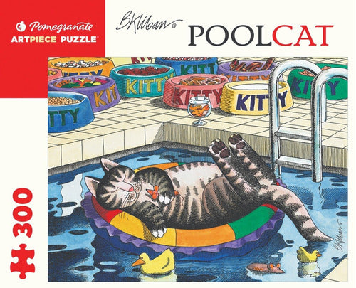 Rompecabeza B. Kliban: Poolcat - 300 Piezas