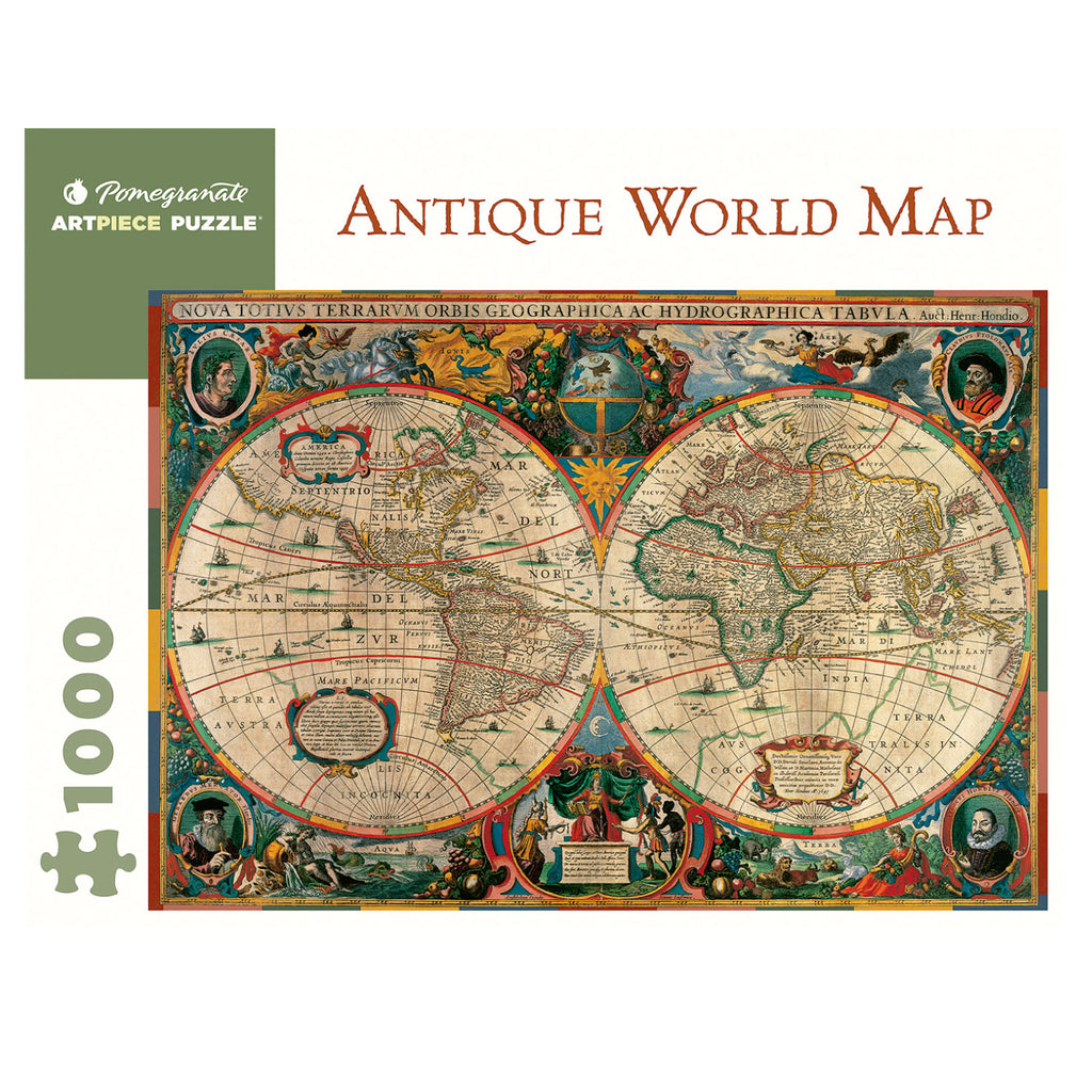 Rompecabeza Antique World Map - 1000 Piezas